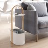 umbra table basse bout de canape contemporaine design blanc bellwood