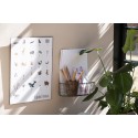 petit panier rangement mural metal grillage brut ib laursen