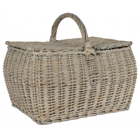 Panier de picnic couvercle saule tressé IB Laursen