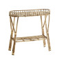 madam stoltz table console en tiges de bambou style retro camapagne