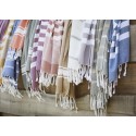 Serviette de toilette fouta Madam Stoltz vert