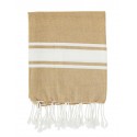 serviette de hammam fouta madam stoltz beige