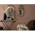 bloomingville petit miroir bois sculpté indien recycle hoda