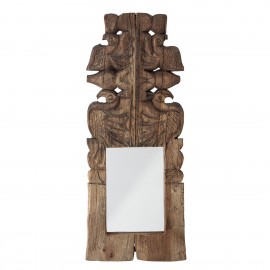 bloomingville miroir bois indien recycle sculpte hob