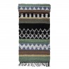 bloomingville tapis long colore coton motifs huxi