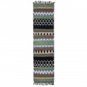 bloomingville tapis long colore coton motifs huxi