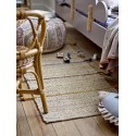 bloomingville tapis long jute franges de couleur clas