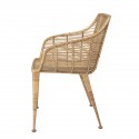 Fauteuil lounge rotin naturel Bloomingville Amira