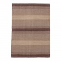 bloomingville petit tapis raye degrade marron brun