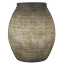 ib laursen pot de fleur style brut rustique jarre ceramique gris taupe