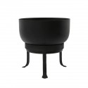 house doctor cache pot design sur pied fer forge metal noir veka