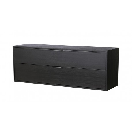 hk living meuble modulable design contemporain bois noir element c