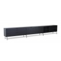 hk living meuble modulable design contemporain bois noir element c