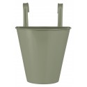 cache pot metal zinc a suspendre au mur vert ib laursen