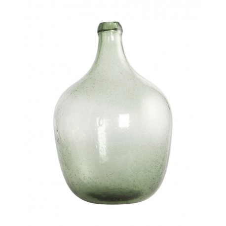 house doctor vase dame jeanne verre vert rec