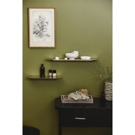 petite etagere murale fine feuille de metal dore laiton nordal fanoe