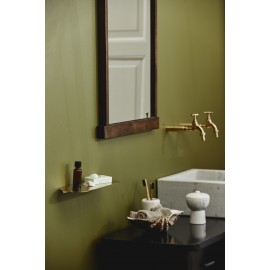petite etagere murale fine feuille de metal dore laiton nordal fanoe