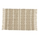 petit tapis descente de lit tons naturel motif franges nordal joy