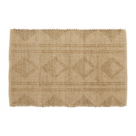 petit tapis naturel motif jute jonc de mer nordal amaya