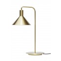 hubsch lampe de table metal laiton dore style classique chic