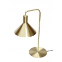 hubsch lampe de table metal laiton dore style classique chic