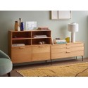 hk living meuble modulaire bois clair tiroirs element b