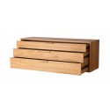 hk living meuble modulaire bois clair 3 tiroirs element e