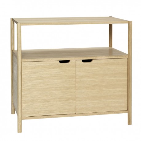 hubsch meuble de rangement commode scandinave bois clair