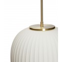 hubsch suspension design elegant chic verre blanc strie laiton