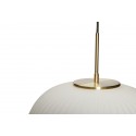 hubsch suspension design scandinave boule verre blanc texture laiton