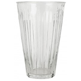 Vase conique verre strié IB Laursen