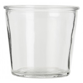 ib laursen pot de fleur verre transparent conique