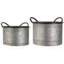 ib laursen cache pot metal industriel design contemporain set de 2