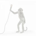 seletti monkey lamp standing lampe a poser singe debout blanc