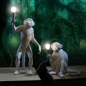 seletti monkey lamp standing lampe a poser singe debout blanc