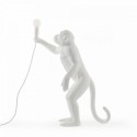 seletti monkey lamp standing lampe a poser singe debout blanc