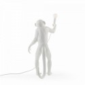 Lampe à poser singe debout Seletti Monkey Lamp Standing blanc