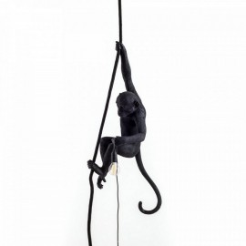 Monkey Pendelleuchte mit Seil Seletti Monkey Lamp schwarz