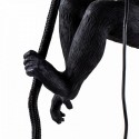 seletti monkey lamp suspension singe noir avec corde 14923