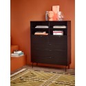 hk living meuble bois noir modulable commode design element d