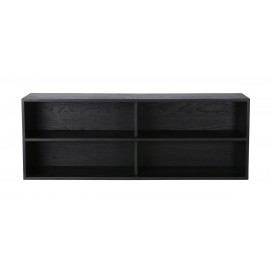 hk living meuble etagere modulable bois noir element a