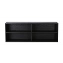 hk living meuble etagere modulable bois noir element a