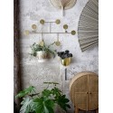 bloomingville portemanteau mural decoratif cercles laiton metal dore