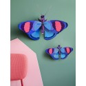 papillons geant xl paon bleu decoration murale studio roof deluxe