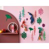 studio roof decor murale carton mur de curiosites observateur oiseaux