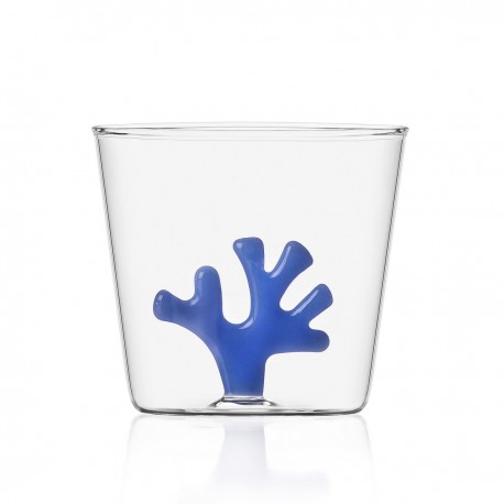 verre gobelet borosilicate corail ichendorf coral reef bleu