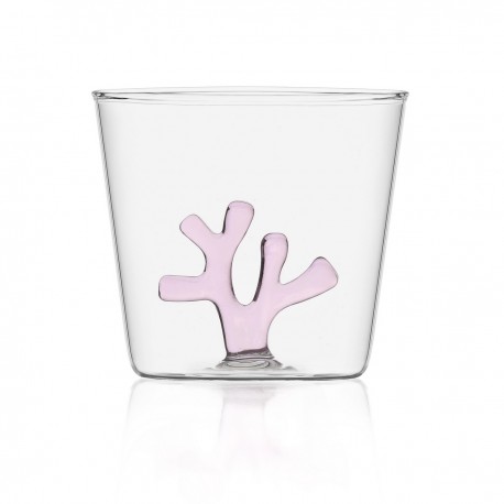 verre borosilicate italien motif corail ichendorf coral reef rose