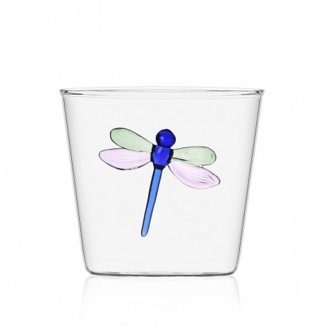 Verre à eau ichendorf libellule borosilicate garden picnic