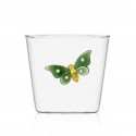 verre gobelet borosilicate italien  ichendorf papillon vert garden picnic