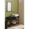 miroir mural style classique chic cadre bois fonce nordal ardea